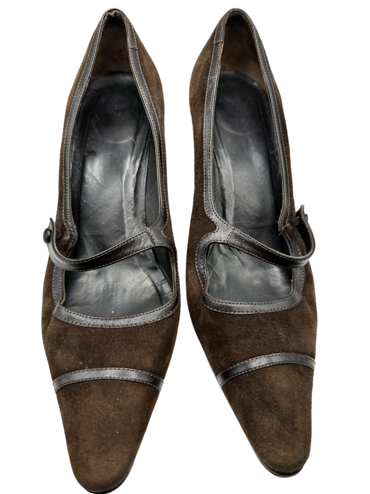 Coach Brown Suede Pumps Pointed Toe Size 7.5